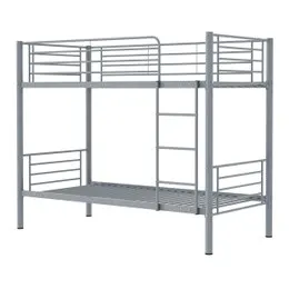 Fraser Country Single Metal Bunk Bed Frame - Grey