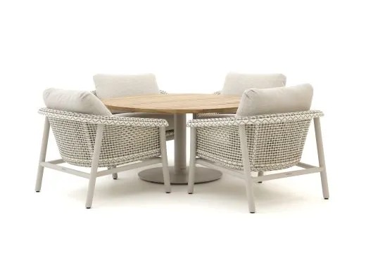 Zavelli Cuore ø 150cm low dining tuinset 5-delig