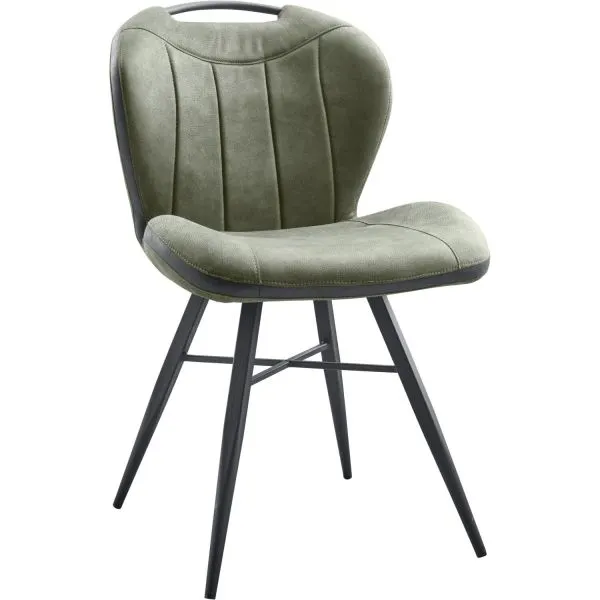 Eetkamerstoel Tantini microvezel groen
