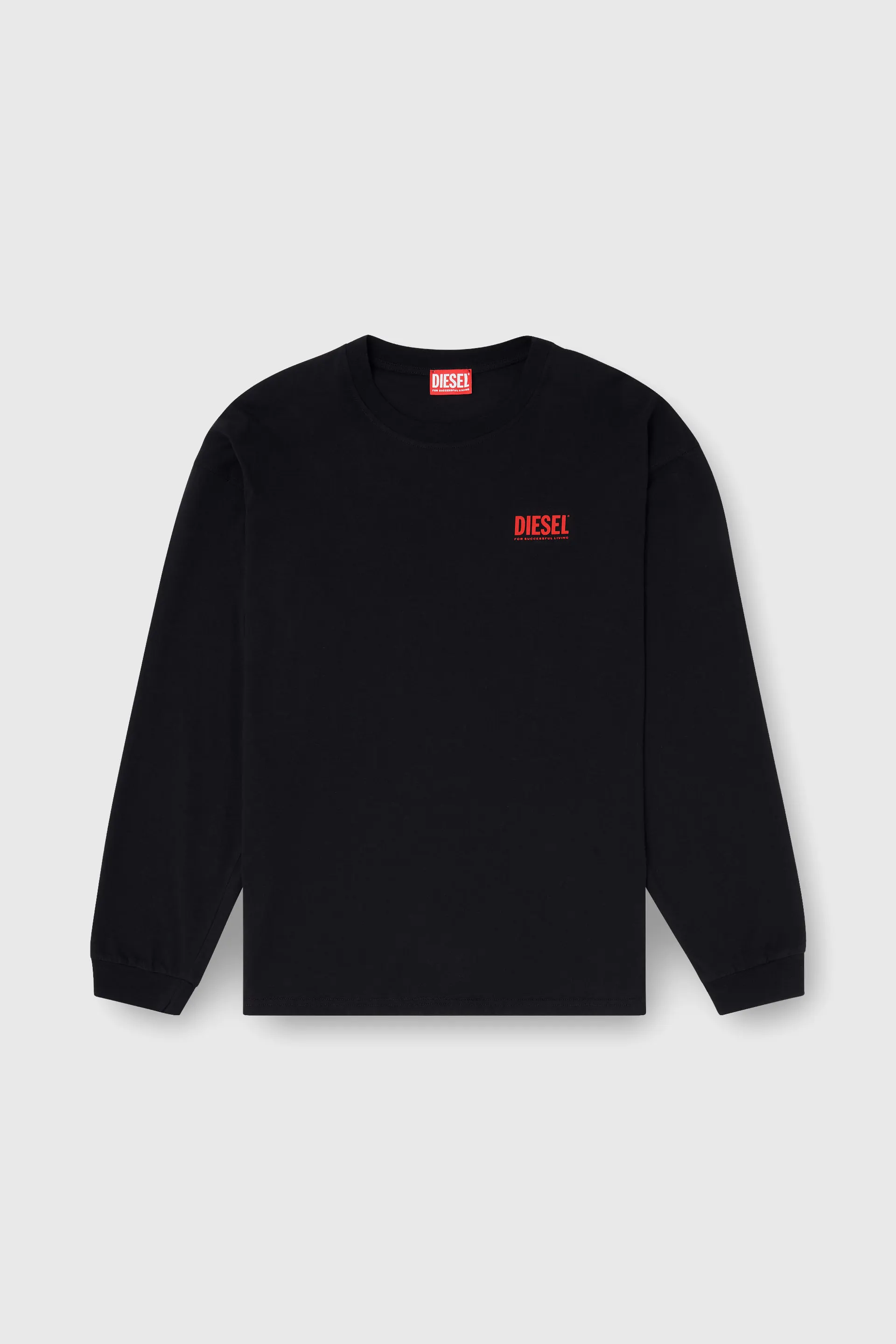 Relaxed long-sleeve T-shirt with Biscotto logo
