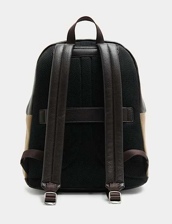 Textured Twill Mix Backpack