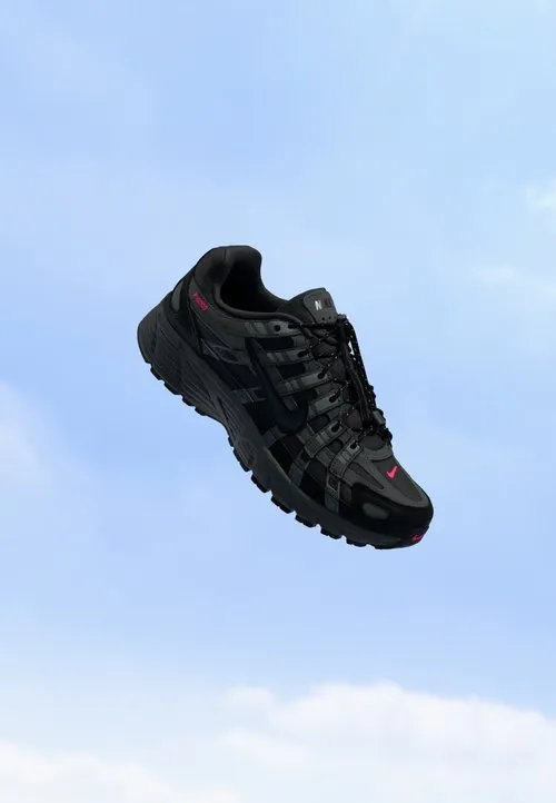 P-6000 RPS BG UNISEX - Joggesko - med ash/black/iron grey/hyper pink/smoke grey