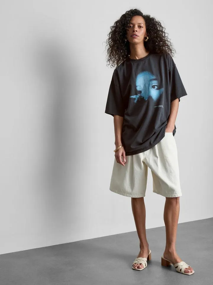 Maglietta oversize con grafica Ariana Grande