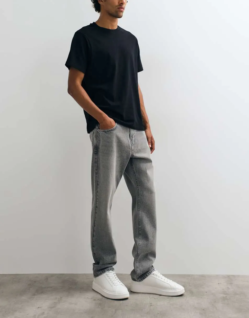 New Look straight fit jeans in grey
