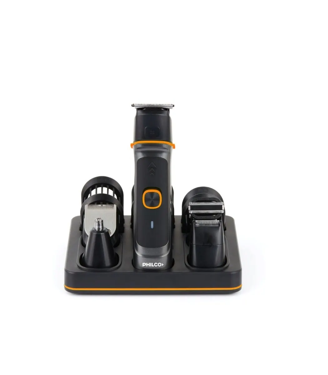Afeitadora y Corta Pelo Grooming Kit 5 en 1 CB8875P Philco