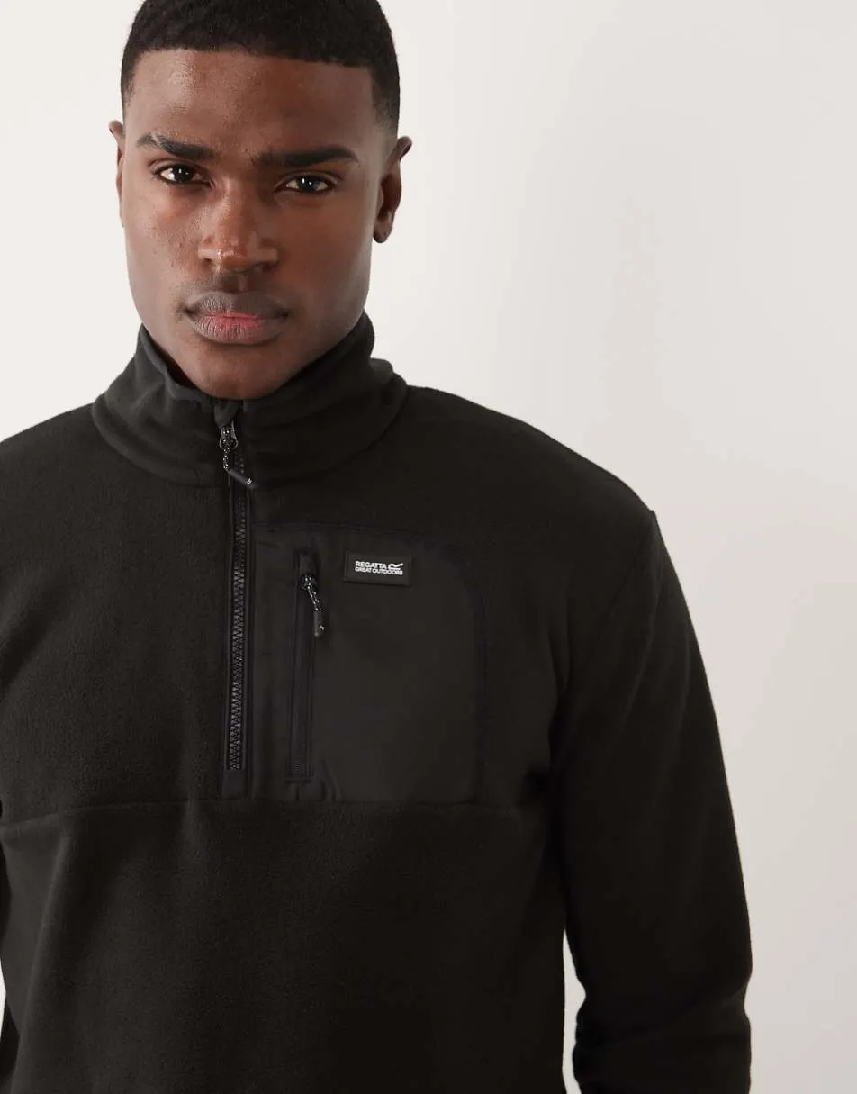 Regatta Frankie half zip fleece in black