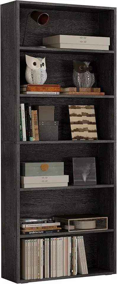 IRONCK Bookshelves and Bookcases Floor Standing 6 Tiers Display Storage Shelves 70 in Tall Bookcase Home Decor Furniture for Home Office, Living Room, Bed Room