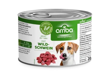 arriba mit Wildschwein für Hunde 6 x 200 g
