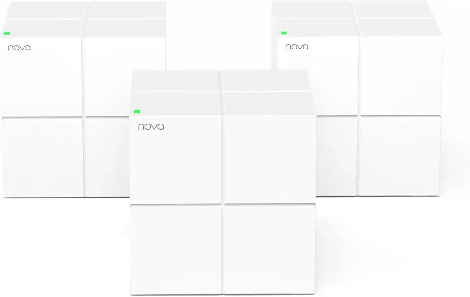 Tenda Nova Mesh WiFi System MW6 - Covers up to 4-6 Bedroom Houses- AC1200 Whole Home WiFi Mesh System - Gigabit Dual-Band Mesh Network - Replaces Wireless Router and WiFi Extender - 3-Pack