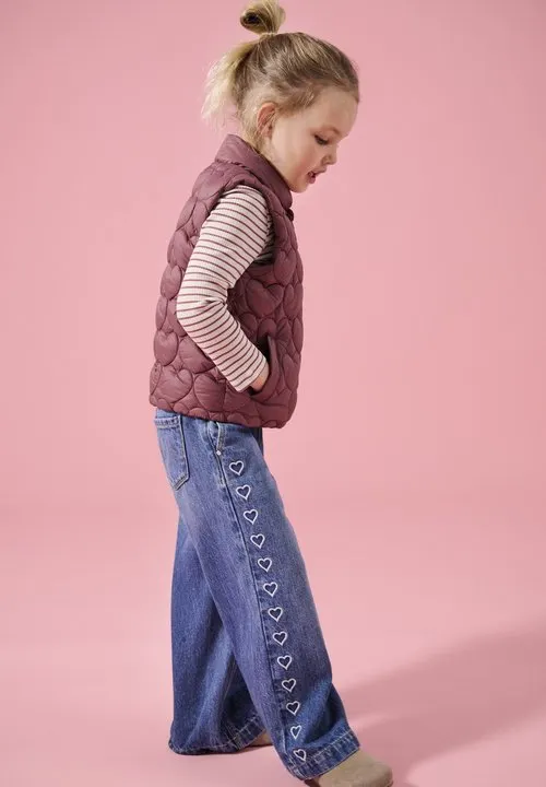 KMGCOMET HEART - Jeans straight leg - medium blue denim