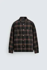 QUILTED CHECK OVERSHIRT