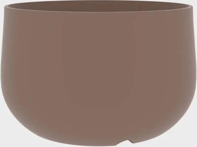 Vaso Urbano Acaya in polietilene tortora H 56 x ø 84 cm