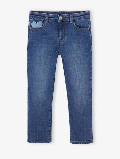 Jean slim fille morphologik tour de hanches large - bleu...