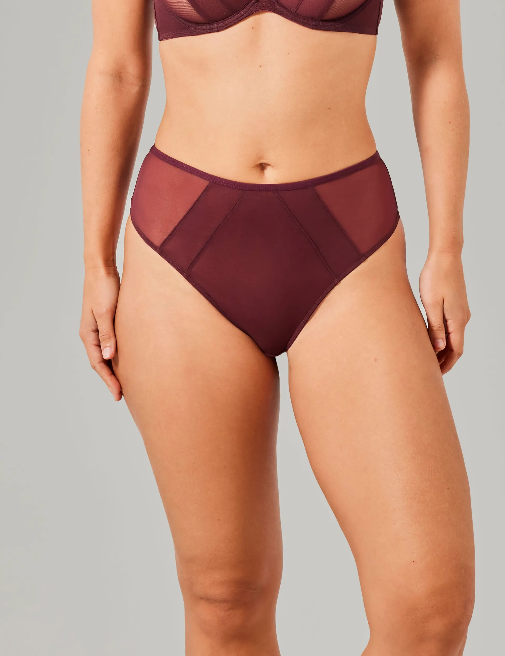 Tanja hoge taille string rood
