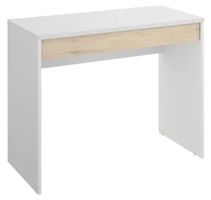 TOK Escritorio con cajon blanco natural