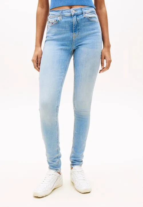 NORA FADED MID RISE SKINNY JEANS - Jeans Skinny Fit - denim light