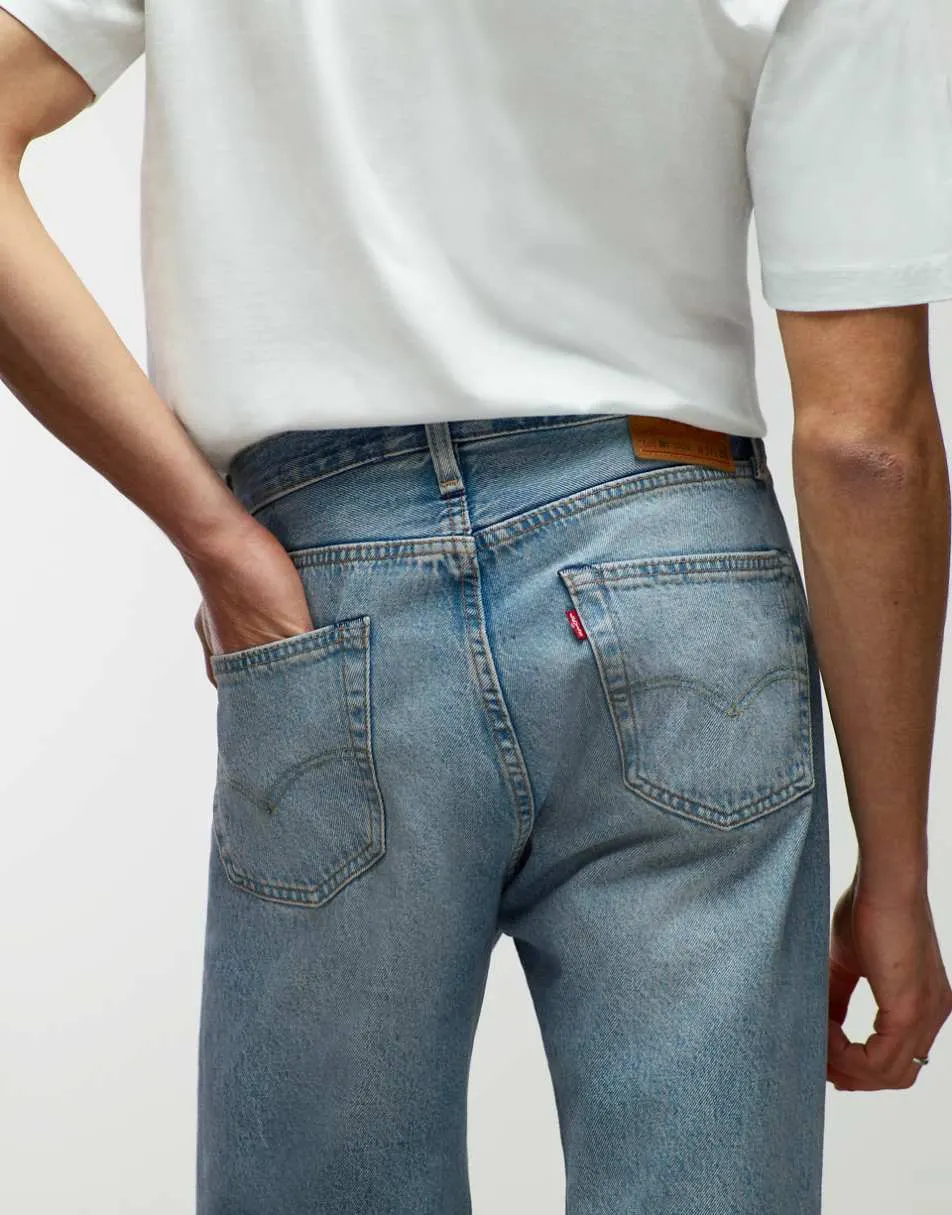 Levi's 501 loose straight jeans in light blue wash