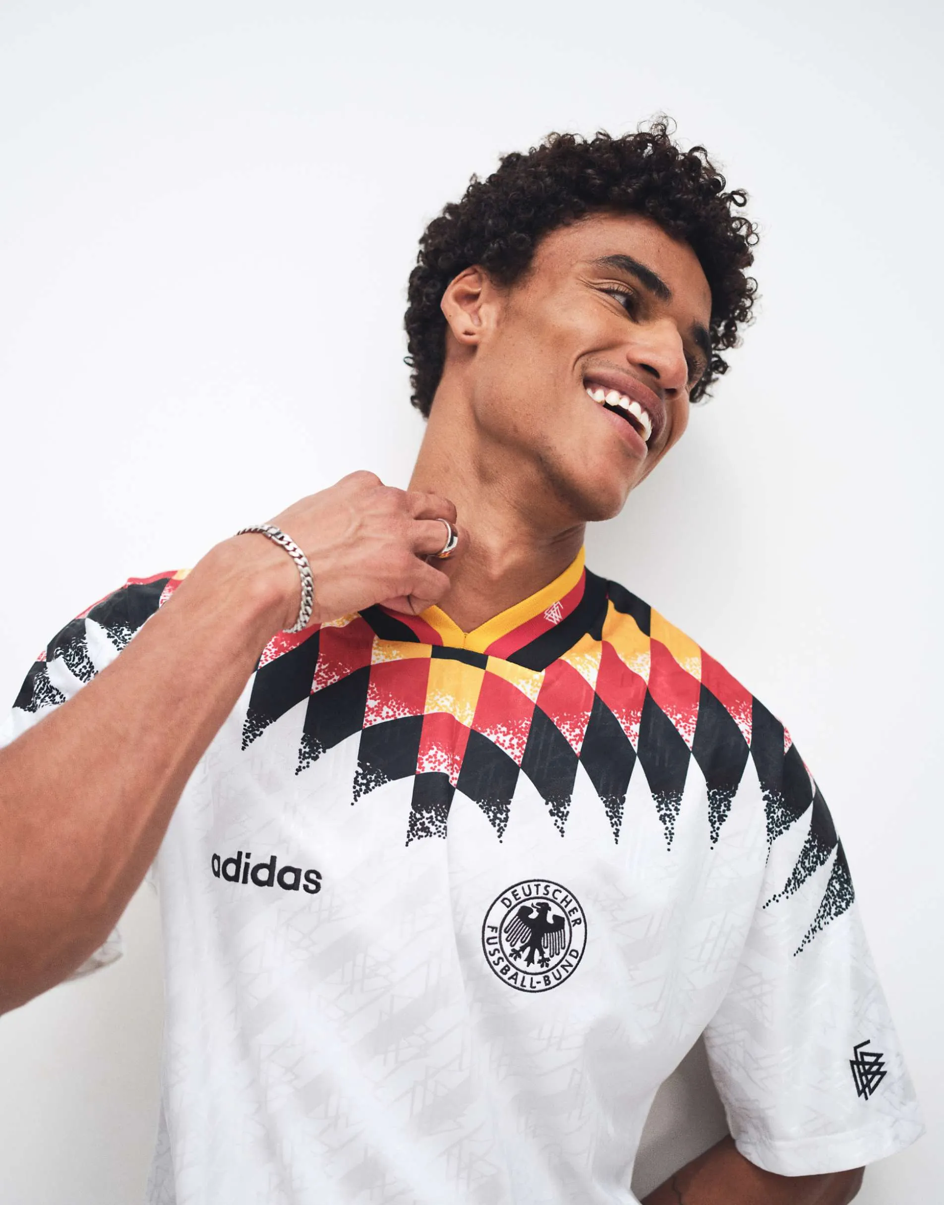 adidas Football Germany 94 bring back jersey in white print