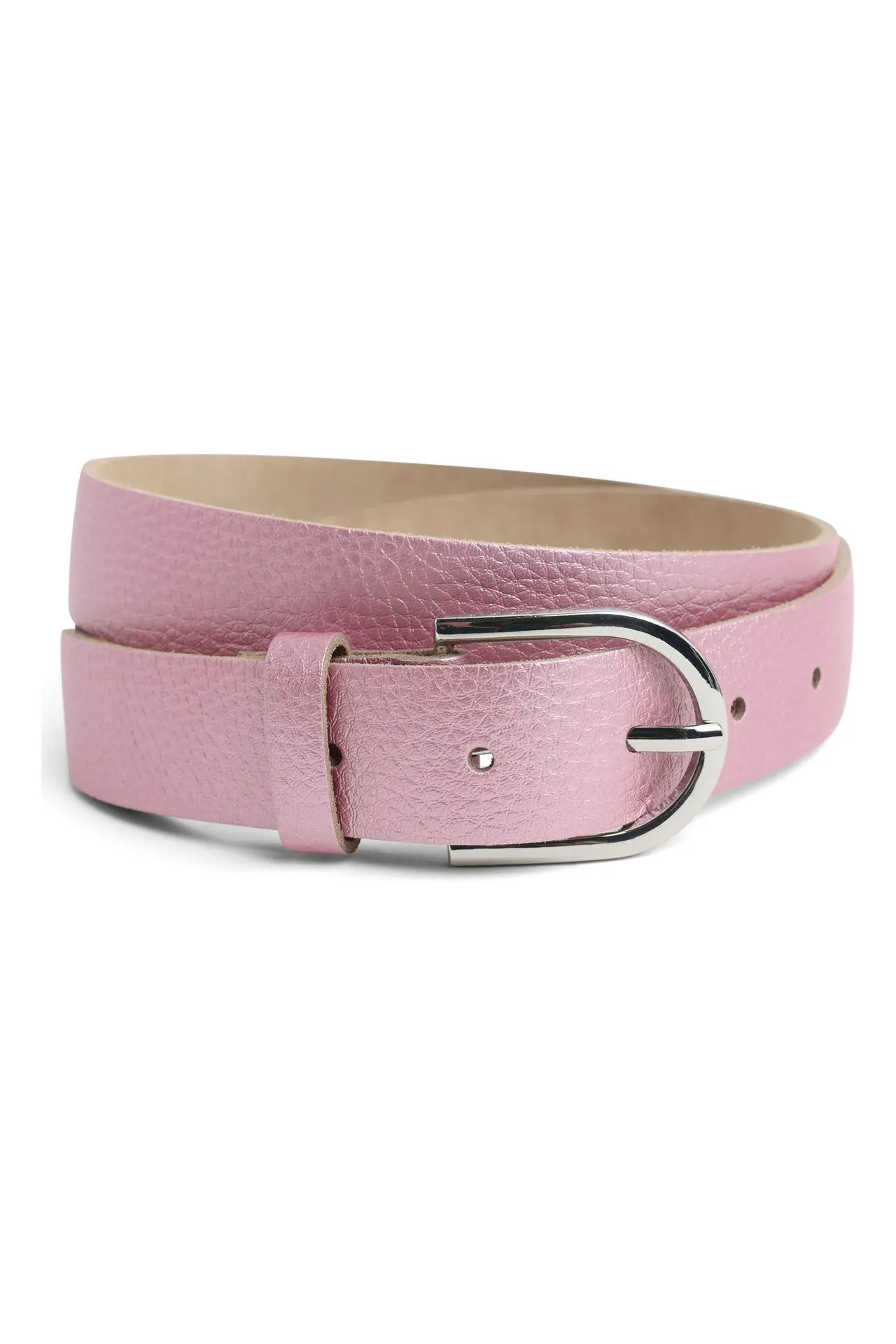 Roze leren riem