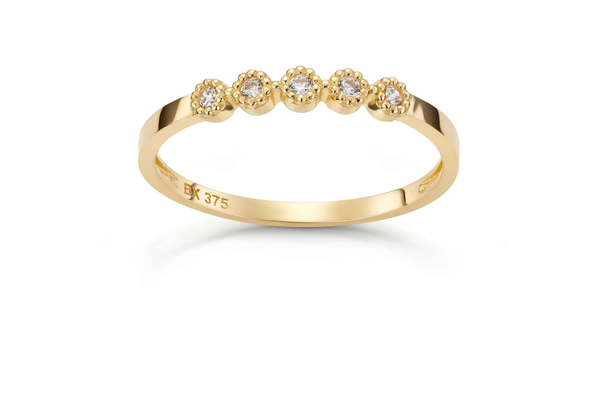 Birgitte ring i 375 gult gull