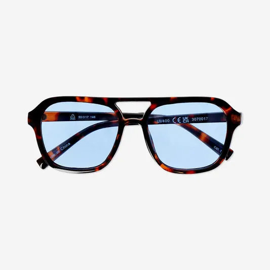 Tortoise shell sunglasses with bl...