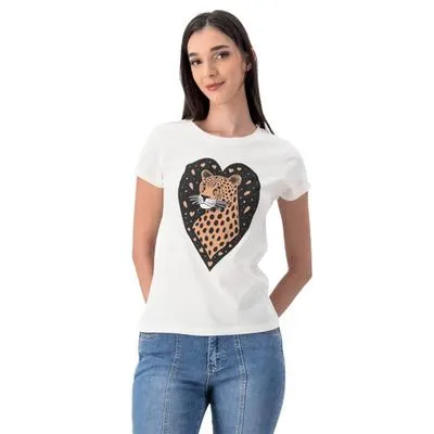 Playera Mxstaza Mujer Manga corta Diseño Corazón