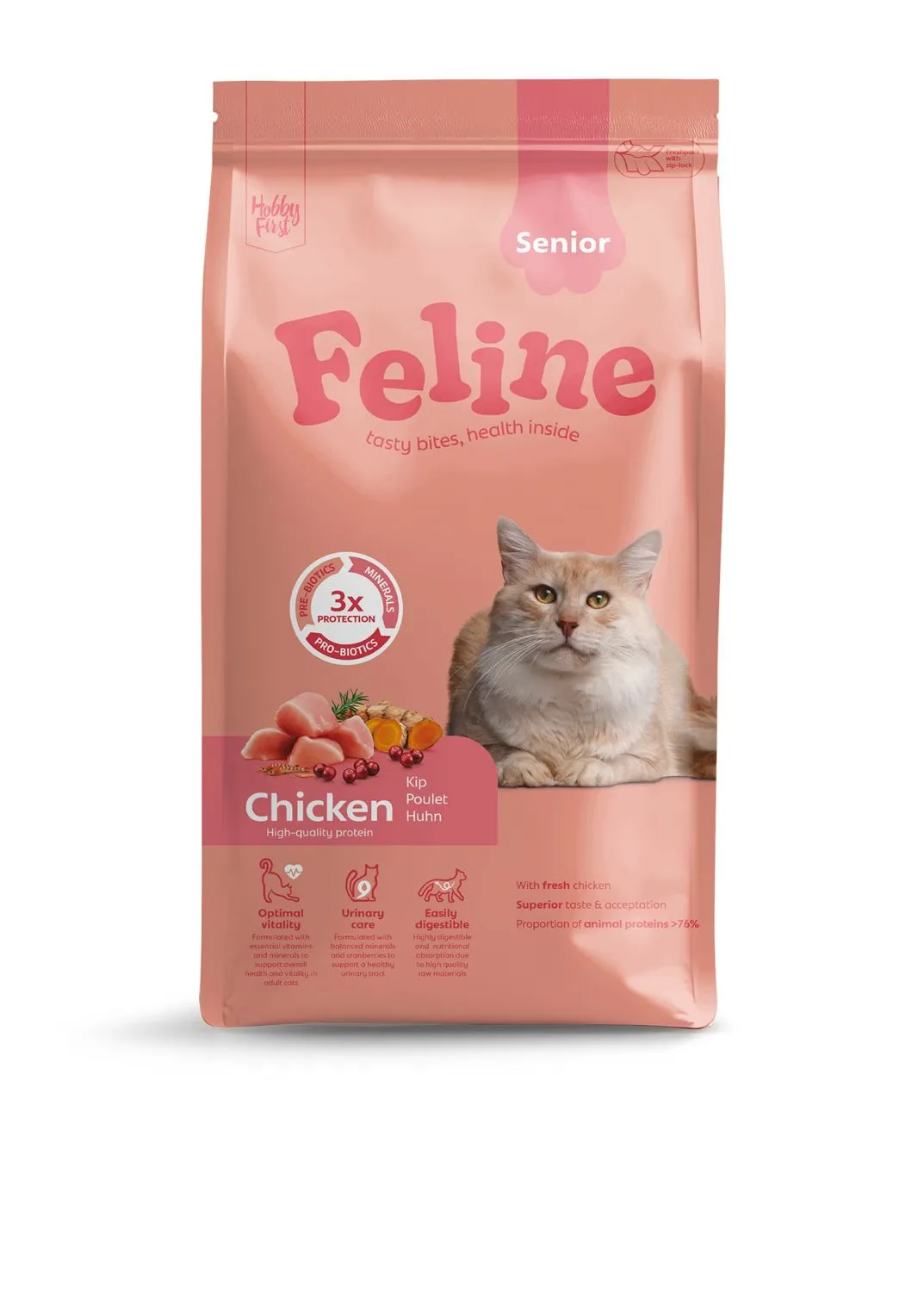 Hobbyfirst Feline Senior - Kattenbrokken - 1.5 kg