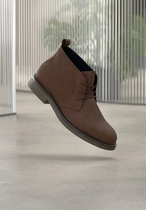 Casual snøresko - brown