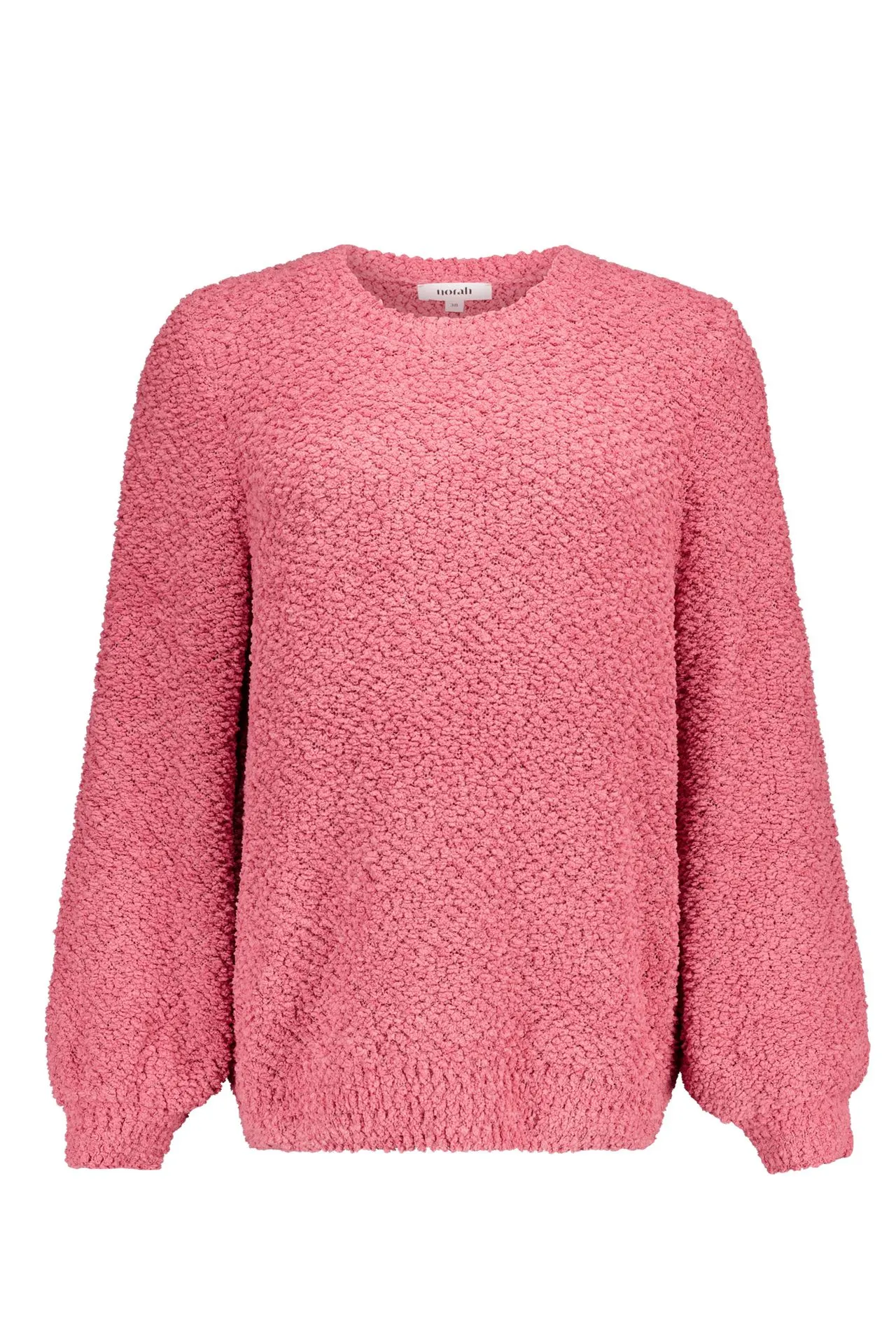 Roze gebreide trui