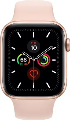 Apple Watch Series 5 Aluminiumgehäuse 44 mm Gold, Farbe: Pink