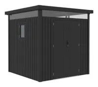 Metallgerätehaus "ELSA", ca. 230 x 230 x 222 cm - Glänzendes Grau