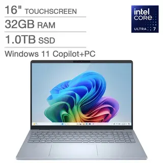 Dell 16 Plus Laptop - 16.0" FHD+ Touchscreen - Intel Core Ultra 7 258V - 32GB RAM - 1TB SSD- Windows 11 Home - Copilot+ PC