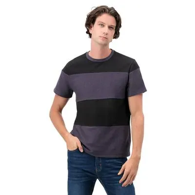 Playera Hummo Hombre Mangas Cortas Diseño Con Franjas