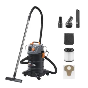Aspirador para seco y húmedo DEXTER PRO - alimentación red eléctrica - 1400 W - Capacidad del depósito 25 L y de acero