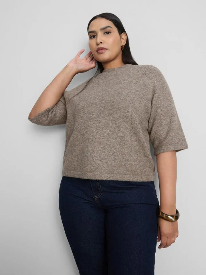 T-shirt droit en mélange de laine By Coleen