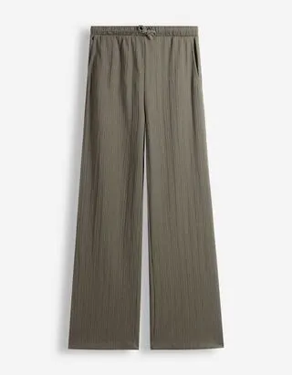 Pantaloni - A nido d'ape - Verde scuro