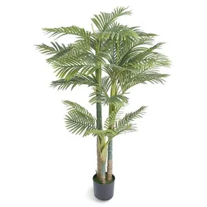 Palmera Artificial Caña Dorada 2m,SucceBuy Planta Falsa,Material PE,Decoración Realista de Bajo Mantenimiento para el Hogar,Oficina