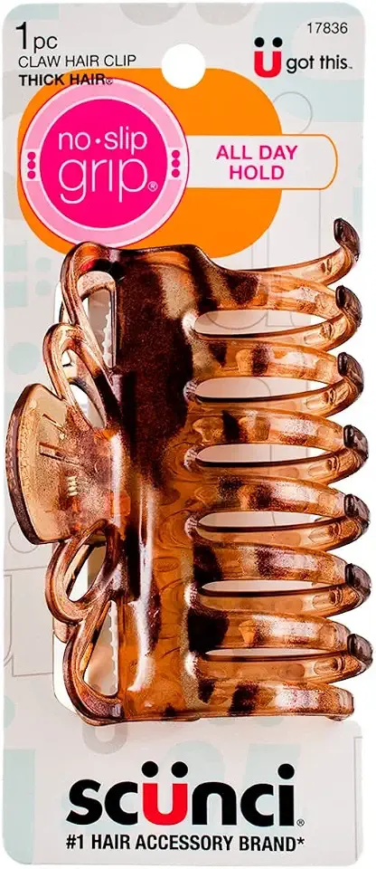 Scunci No Slip Crown Clip for Thick Hair 1 ea (Pack of 6)