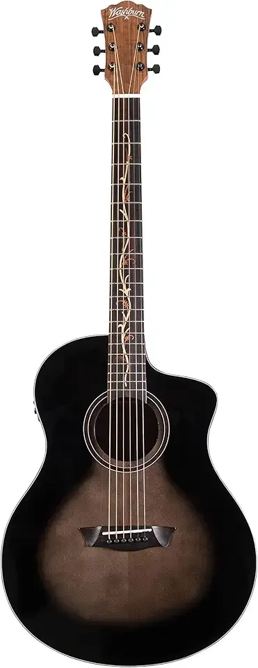 Washburn Bella Tono Vite S9V Studio Cutaway Acoustic Electric Guitar (BTS9VCECH-D)