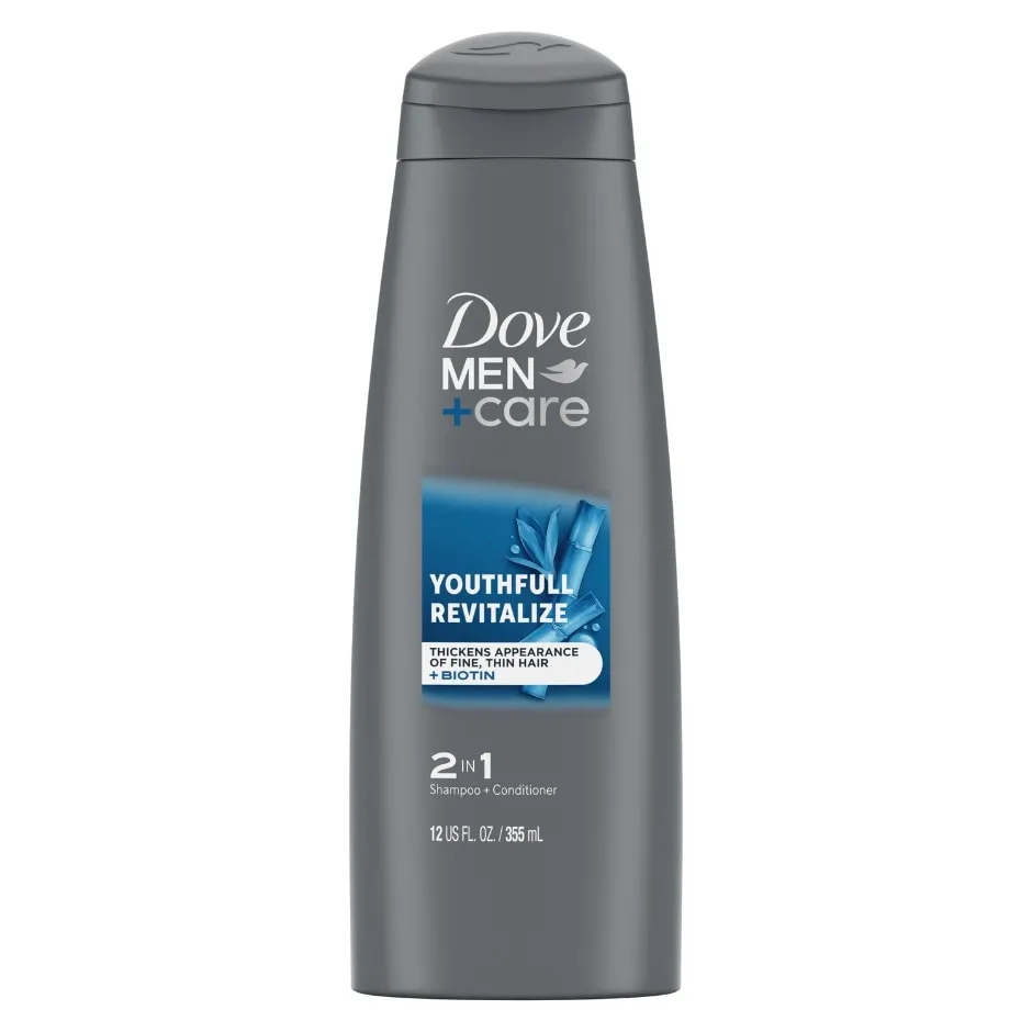Dove Men+Care 2 in 1 Shampoo and Conditioner Youthfull Revitalize 12 fl Oz.