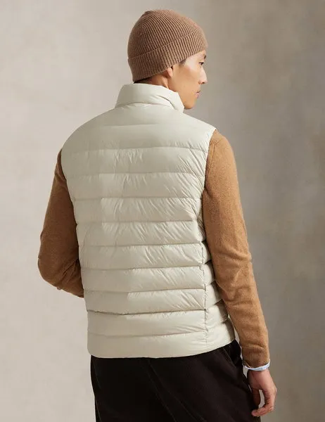 The Colden Packable Down Gilet Vest Basic Sand