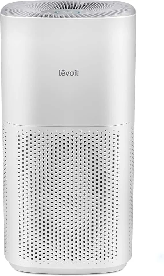 LEVOIT Air Purifiers for Home, Large Room Up to 2933 Ft² With HEPA Sleep Mode, AHAM VERIFIDE, Smart WIFI, PM2.5 Monitor, 3-in-1 Filter For Smoke, Pet Allergies, Dust, Alexa Control, Core 600S-P, White