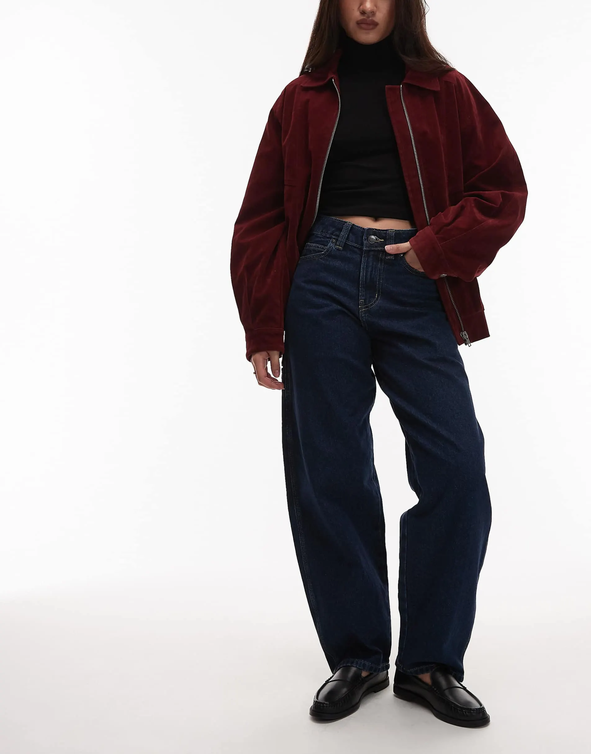 Dickies loose tapered work jeans in dark indigo