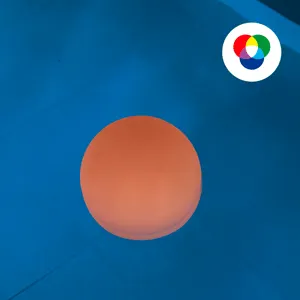 Lampada solare decorativa galleggiante per piscina Zongo, in polietilene, luce bianco caldodimmerabile INSPIRE
