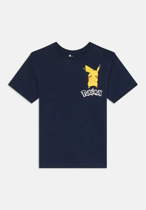 NKMSTU POKEMON SS NREG BOX SKY - T-shirts med print - navy