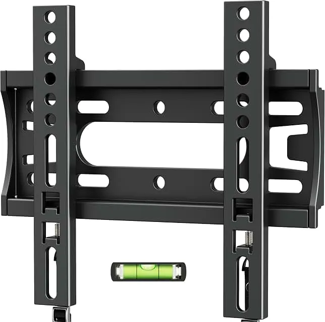 IWORBOARD 24 32 40 42 inch Fixed TV Monitor Wall Mount for 14-43 inch LED LCD Screen, Low Profile Small RV TV Mount, Easy Slim Flat Wall Bracket, Max VESA 200x200mm, 66lbs, Single Stud