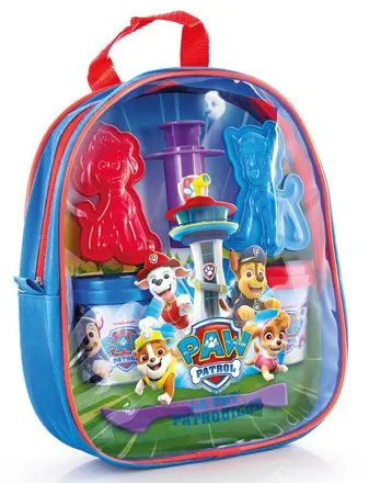 PAT PATROUILLE SAC A DOS GARNI DE PATE A MODELER + ACCESSOIRES