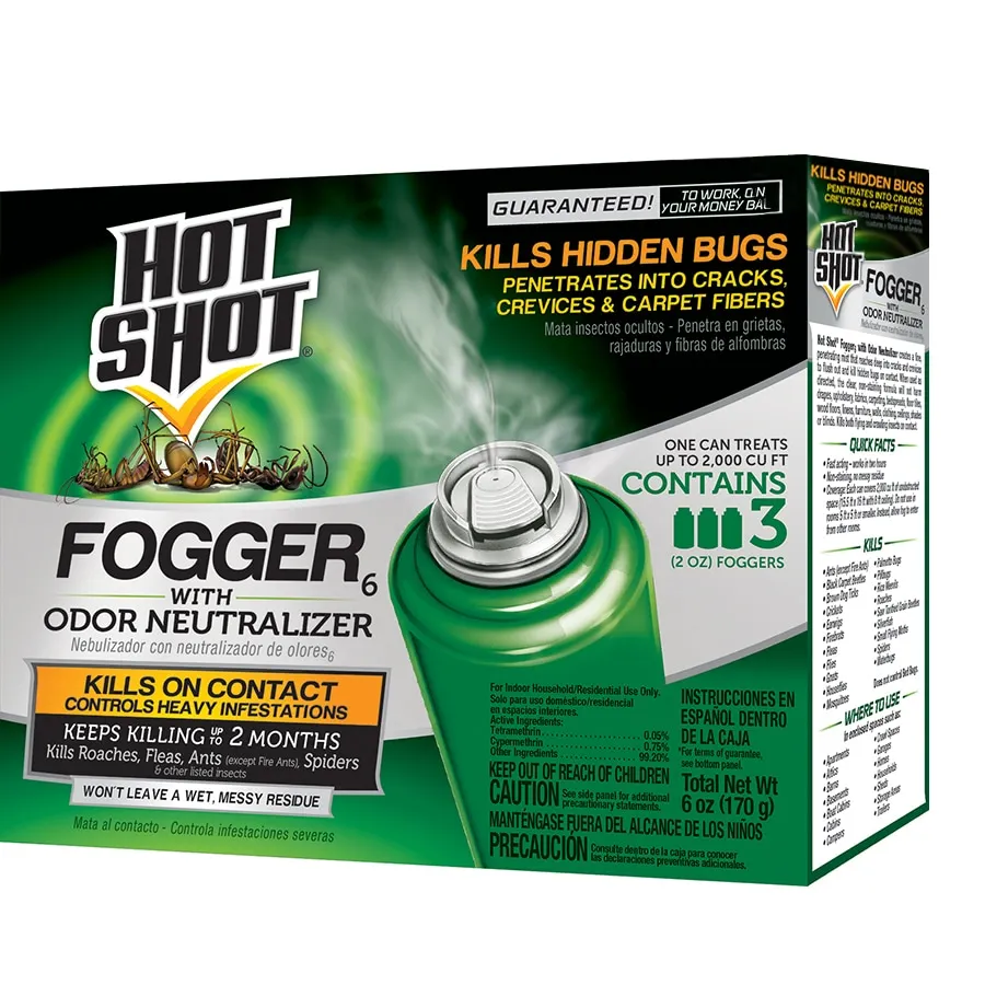 Hot Shot Odor Neutralizer 2 -oz Ready to use Insect killer 3 -Pack