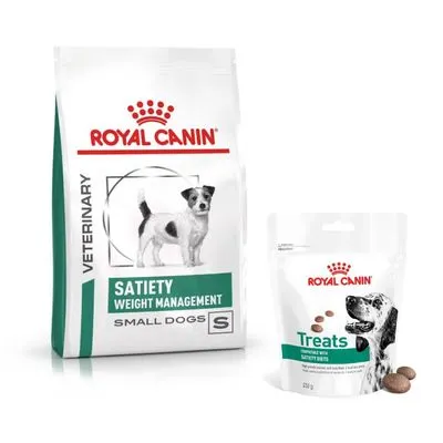 Croquettes Royal Canin Veterinary 3 à 12 kg pour chien + Friandises Satiety Treats 230 g offertes !