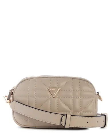 Guess Edita Mini Camera Bag In Taupe